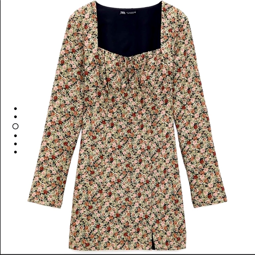 Beautiful floral print Zara mini dress size M
